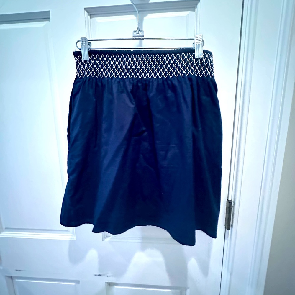 Women’s Lilla P Short Elastic Waist Navy Skirt